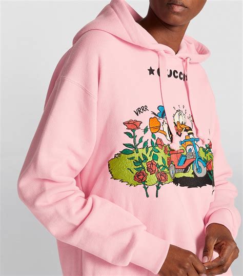 gucci donald duck hoodie|mickey mouse wearing gucci.